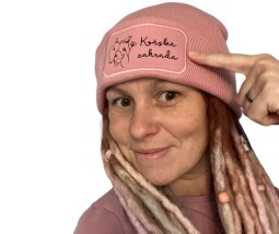 Zimní čepice - růžová